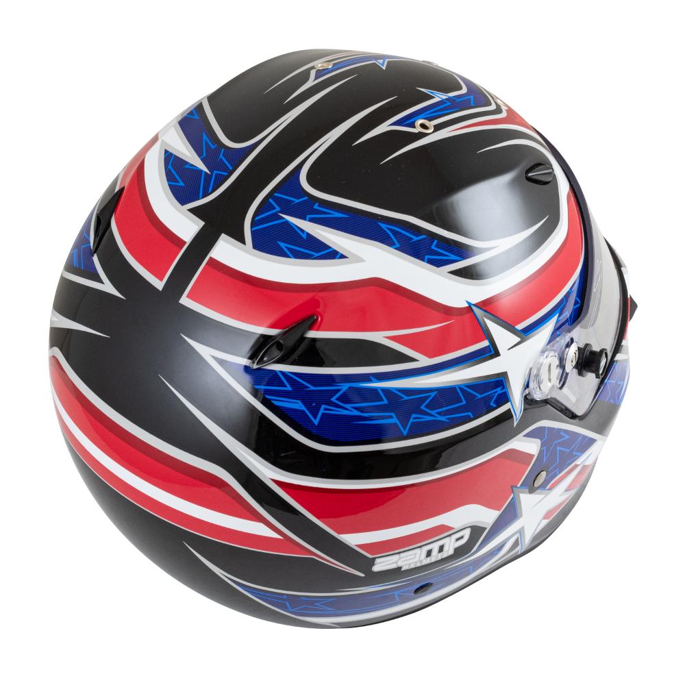 Zamp ZR-72 Helmet FIA 8859-2015/Snell SA2020 - Black / Red / Blue