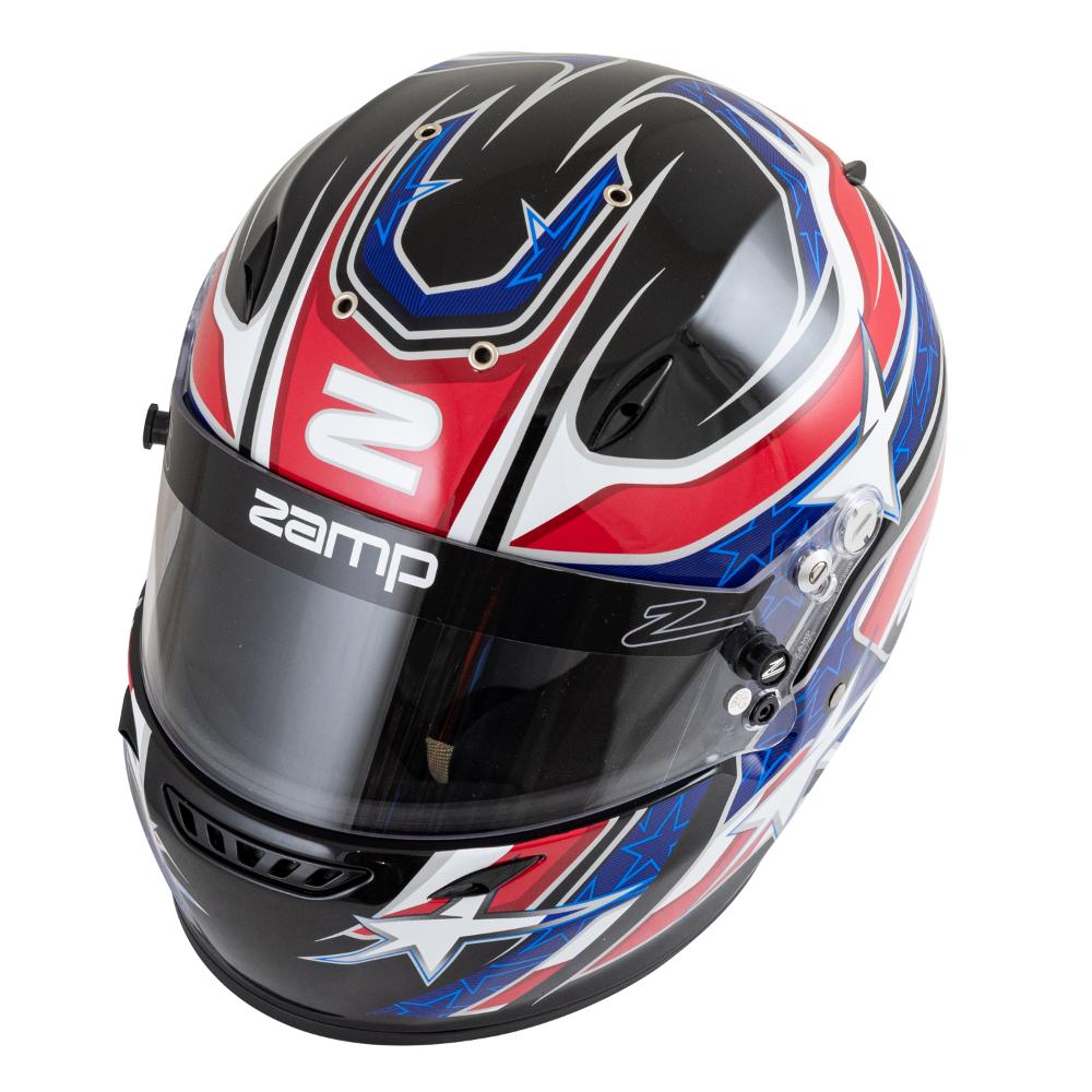 Zamp ZR-72 Helmet FIA 8859-2015/Snell SA2020 - Black / Red / Blue