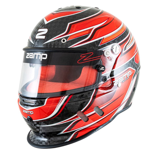 Zamp RZ 67D Helmet Snell SA2025 Carbon Red