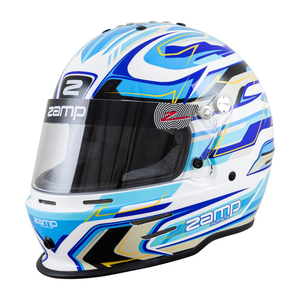 Zamp RZ 42 Youth Helmet SNELL CMR2016 - White / Blue