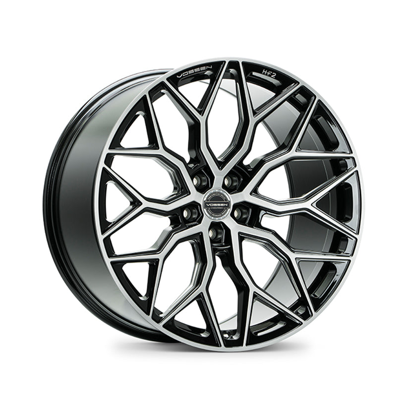 Vossen HF-2 Alloy Wheel 21x10.5 ET38 5x120 Brushed Gloss Black 72.56mm CB