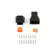 Haltech Plug and Pins Only Matching Set of Deutsch DTM-8 Connectors Black Keyway B -7.5 Amp