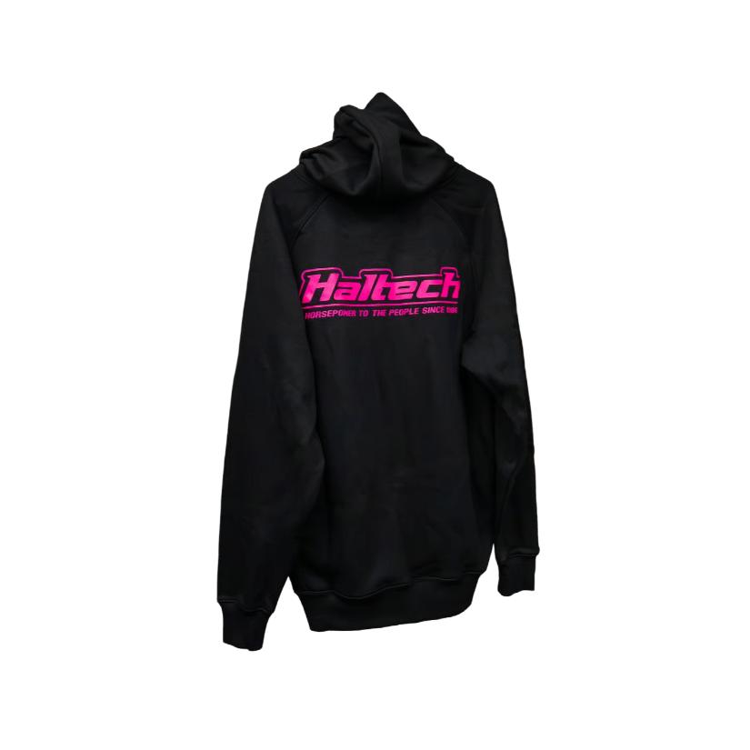 Haltech Classic Hoodie Black and Pink