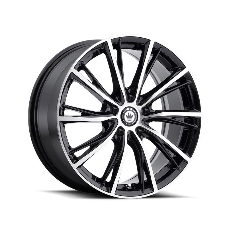 Konig Impression Alloy Wheel 17x7.5 ET45 5x112 Gloss Black With Machined Face 66.56mm CB