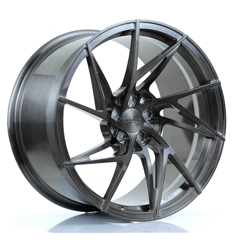 JUDD Model Two Forged Alloy Wheel 20x11 ET20 TO 45 5x115 Hand Brushed Titanium 72.6mm CB