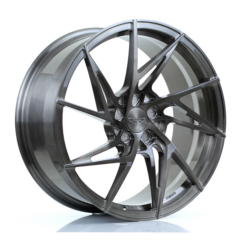 JUDD Model Two Forged Alloy Wheel 20x9 ET20 TO 45 5x120 Hand Brushed Titanium 72.6mm CB