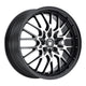 Konig Lace Alloy Wheel 17x7 ET40 5x100, 5x114.3 Matte Black 73.1mm CB
