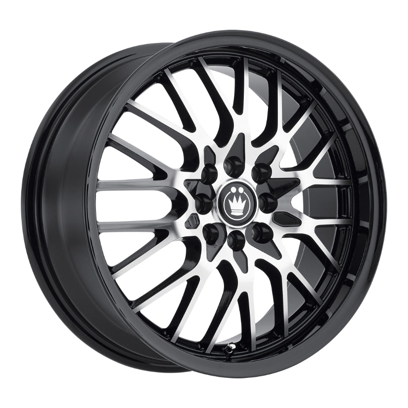 Konig Lace Alloy Wheel 16x7 ET40 5x100, 5x114.3 Matte Black 73.1mm CB