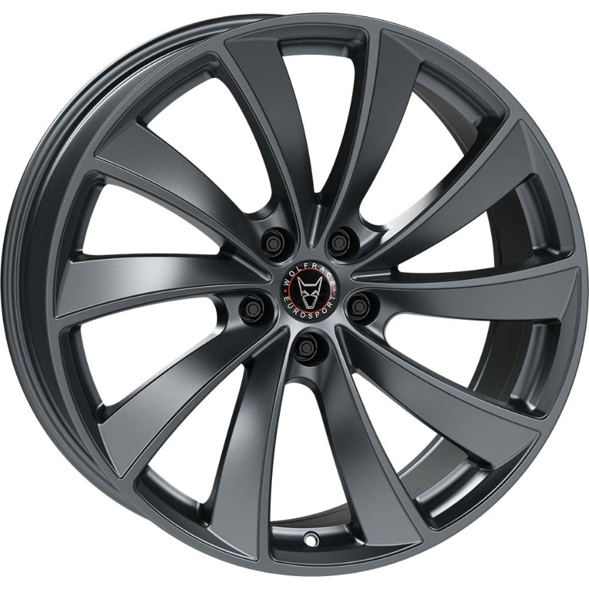 Wolfrace Eurosport TUV Lugano Alloy Wheel 21x9.5 ET40 5x120 Steel Grey Matt 64.2mm CB