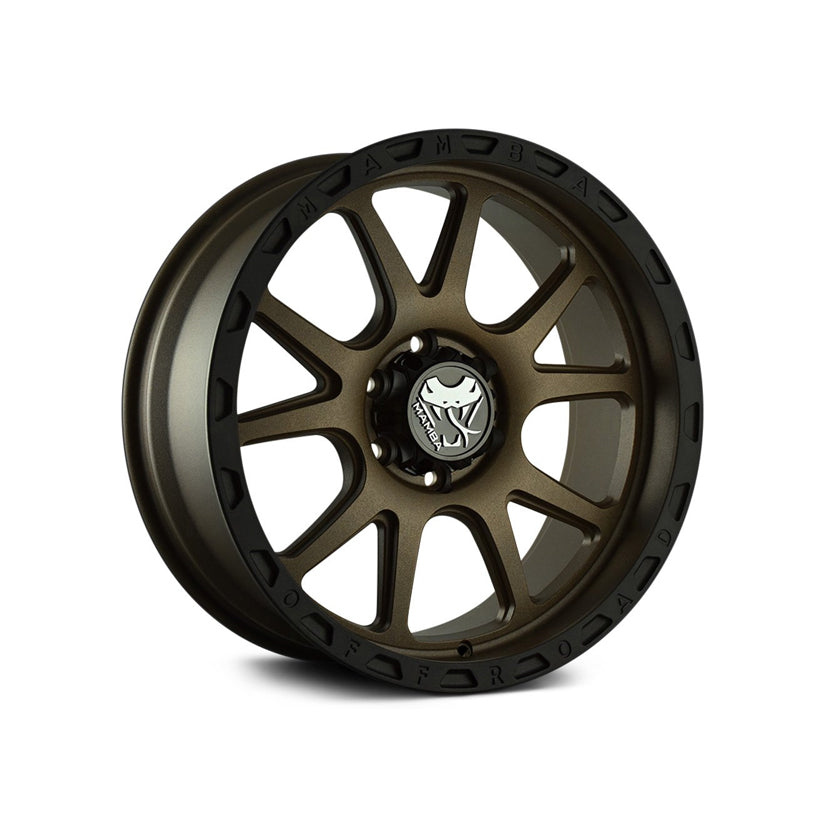 Mamba M27 Alloy Wheel 17x9 ET-12 5x127 Stippled Matte Bronze Black Lip 78.1mm CB