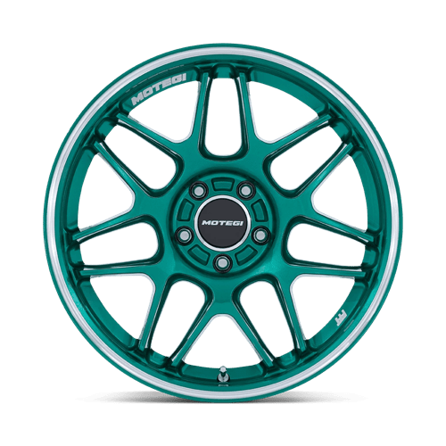 Motegi MR158 TSUBAKI Alloy Wheel 18x10.5 ET25 5x114 Hokkaido Green With Machined Lip 72.56mm CB