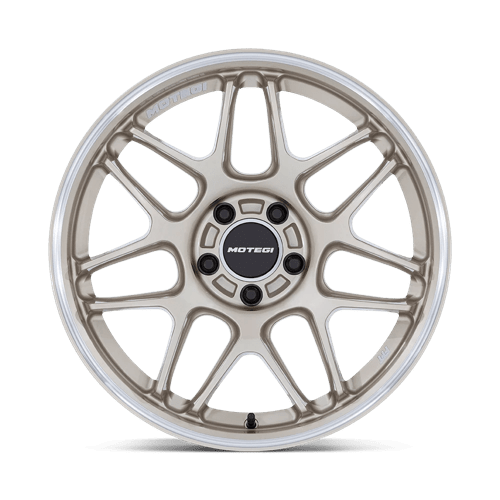 Motegi MR158 TSUBAKI Alloy Wheel 18x8.5 ET42 5x108 Motorsport Gold W Machined Lip 63.36mm CB