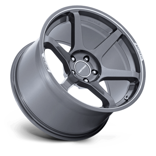 Motegi MR160 BATTLE VI Alloy Wheel 19x8.5 ET25 5x112 Gloss Gunzilla With Machined Lip 66.56mm CB