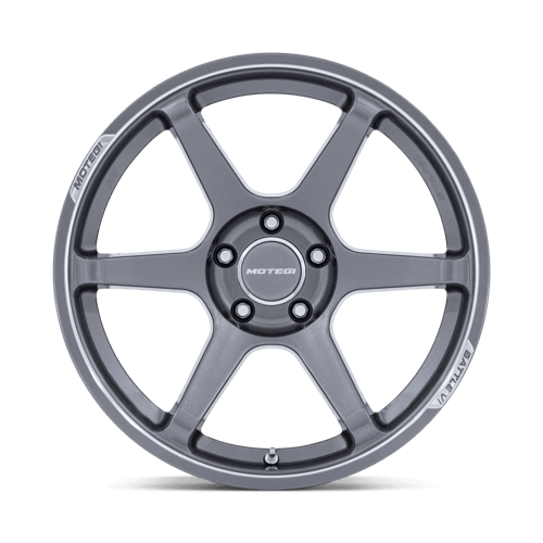 Motegi MR160 BATTLE VI Alloy Wheel 19x9.5 ET35 5x112 Gloss Gunzilla With Machined Lip 66.56mm CB