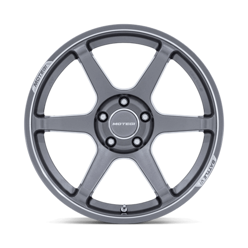 Motegi MR160 BATTLE VI Alloy Wheel 18x10.5 ET35 5x120 Gloss Gunzilla With Machined Lip 74.1mm CB