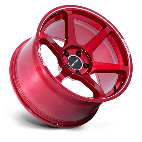 Motegi MR160 BATTLE VI Alloy Wheel 18x9.5 ET38 5x100 Cherry Red Metallic With Mch Lip 56.15mm CB