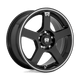 Motegi MR116 FS5 Alloy Wheel 18x8 ET45 5x105/5x114 Gloss Black With Machined Flange 72.56mm CB