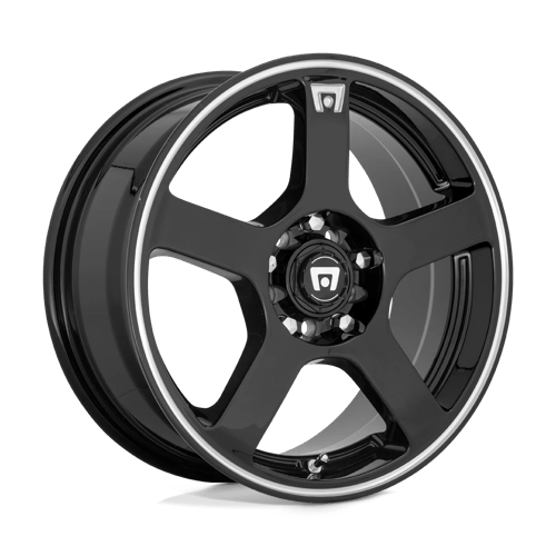 Motegi MR116 FS5 Alloy Wheel 17x7 ET40 5x108/5x114 Gloss Black With Machined Flange 72.56mm CB