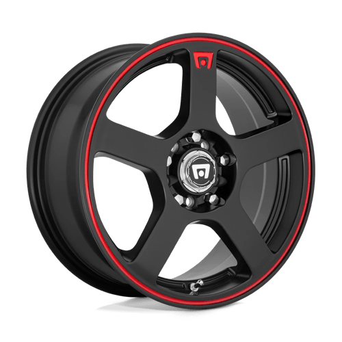 Motegi MR116 FS5 Alloy Wheel 16x7 ET40 5x108/5x114 Matt Black With Red Stripe 72.56mm CB