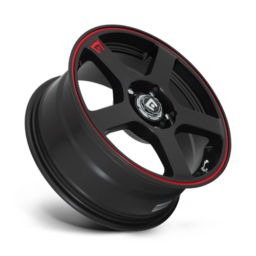 Motegi MR116 FS5 Alloy Wheel 18x8 ET45 5x108/5x114 Matt Black With Red Stripe 72.56mm CB