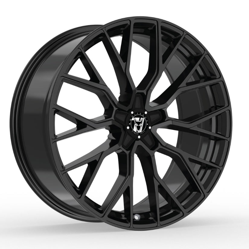 Wolfrace 71 Munich GTR Alloy Wheel 22x10.5 ET35 5x118 Gloss Raven Black 110mm CB