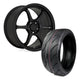 Motegi MR145 TRAKLITE 3.0 18x8.5 ET35 5x114 Satin Black Alloy Wheel Nankang AR1 Semi Slick 235/40/18 Tyres (Set of 4) Toyota GR Yaris (Track Wheel Bundle)