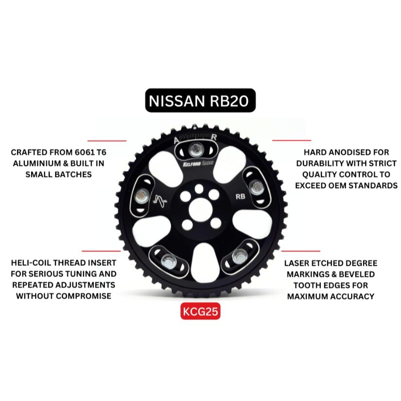 Kelford Cams Vernier Pulley Set Nissan RB20 RB26
