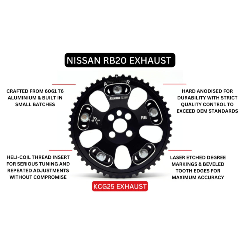 Kelford Cams Exhaust Vernier Pulley Nissan RB20 RB26