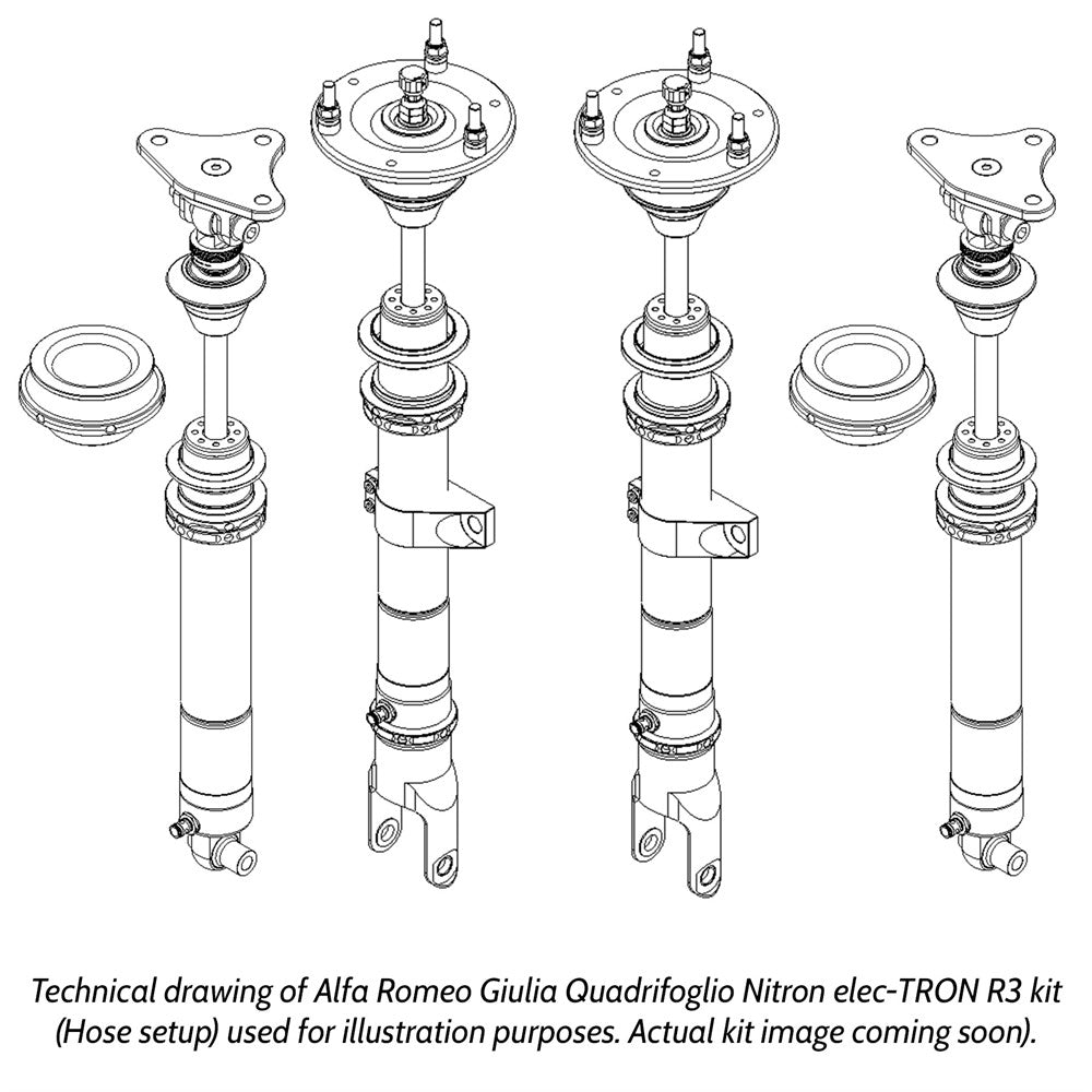 Nitron elec-TRON R3 Coilovers Alfa Romeo Giulia 2.9 Quadrifoglio 15+