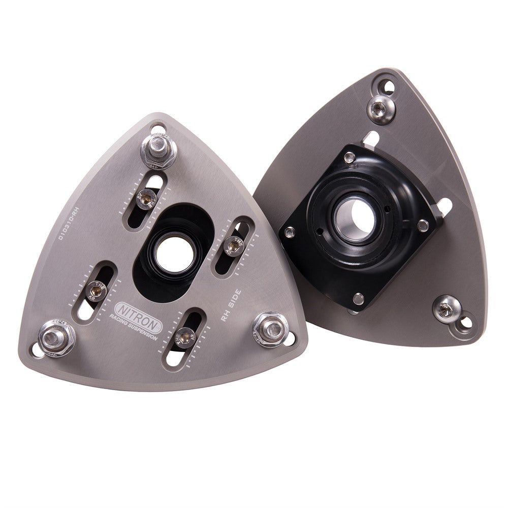 Nitron Adjustable Front Top Plates Pair Ford Escort Mk 2 74-80