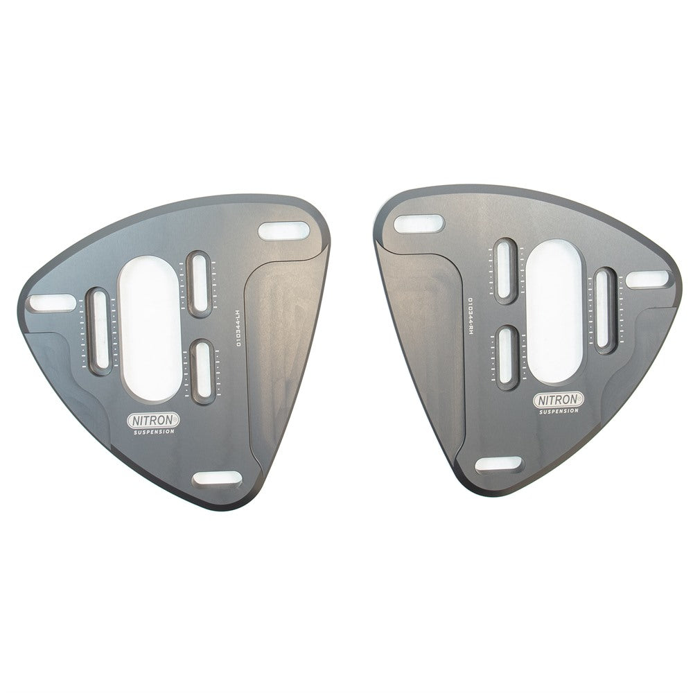 Nitron Adjustable Front Top Plates Pair Porsche Cayman 987 04-12