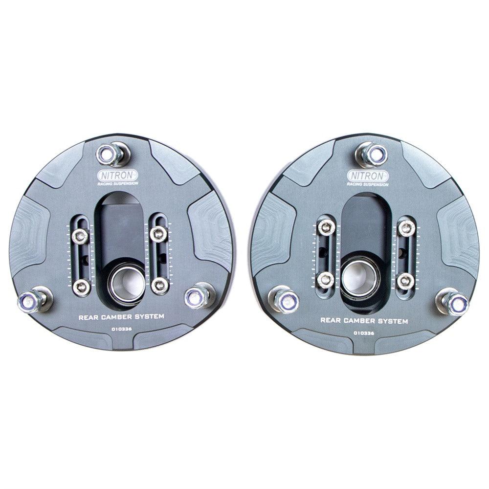 Nitron Adjustable Rear Top Plates Pair Subaru Impreza GC 92-01
