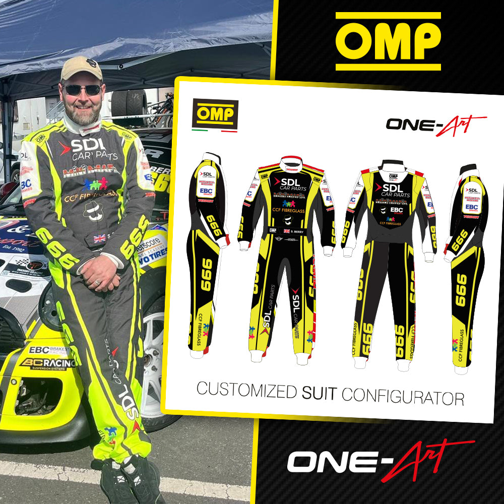 OMP One Art Race Suit FIA 8856-2018 Custom Design