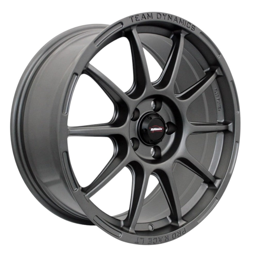 Team Dynamics Pro Race LT Alloy Wheel 17x8 ET40 5x112 Matt Gunmetal 73.1mm CB
