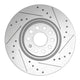 Probite Predator+ Vented Brake Rear Discs with Grooves and Dimples BMW M135 M140 F20 12-19 345mm