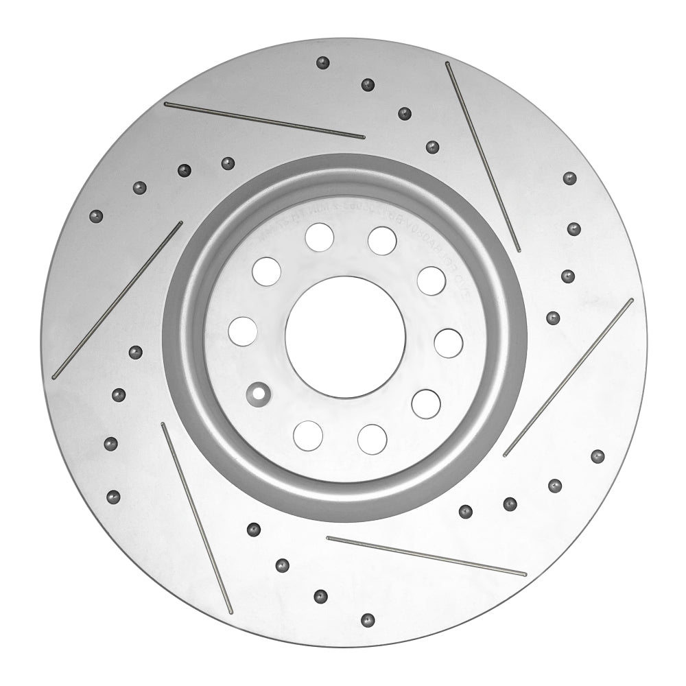 Probite Predator+ Vented Brake Discs with Grooves and Dimples 5x120 370mm PFPD1528 - Front Pair