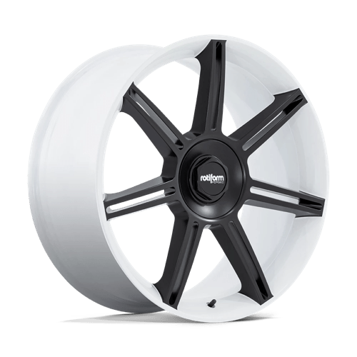 Rotiform FRA Alloy Wheel 22x12 ET60 5x130 Gloss White With Matt Black Spokes 71.5mm CB