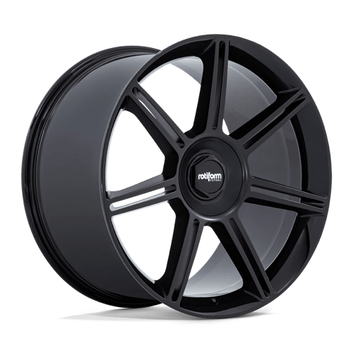 Rotiform FRA Alloy Wheel 22x12 ET60 5x130 Gloss Black With Matt Black Spokes 71.5mm CB