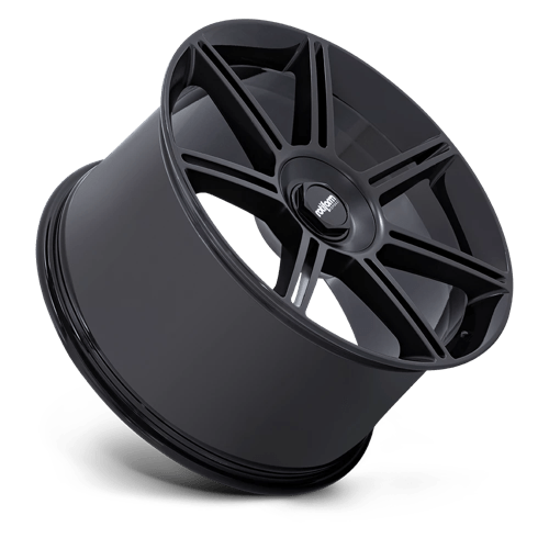 Rotiform FRA Alloy Wheel 22x12 ET60 5x130 Gloss Black With Matt Black Spokes 71.5mm CB