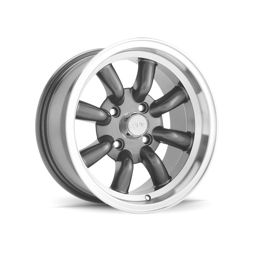 Konig Rewind Alloy Wheel 16x7 ET0 4x114.3 Graphite Machined Lip 73.1mm CB