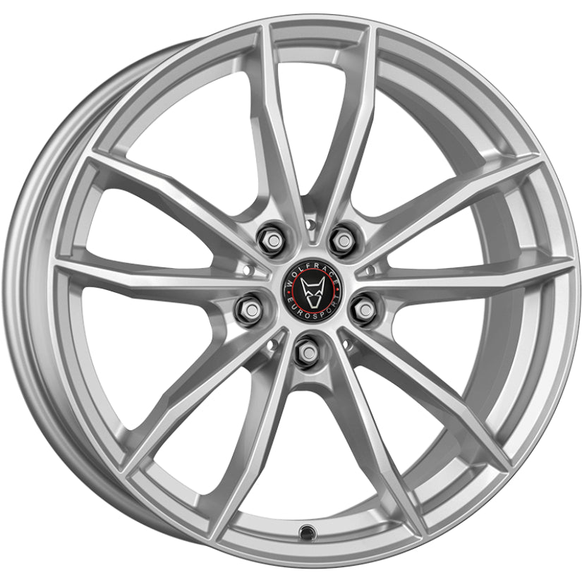 Wolfrace Eurosport TUV X12 Alloy Wheel 19x9 ET38 5x112 Polar Sillver 66.5mm CB