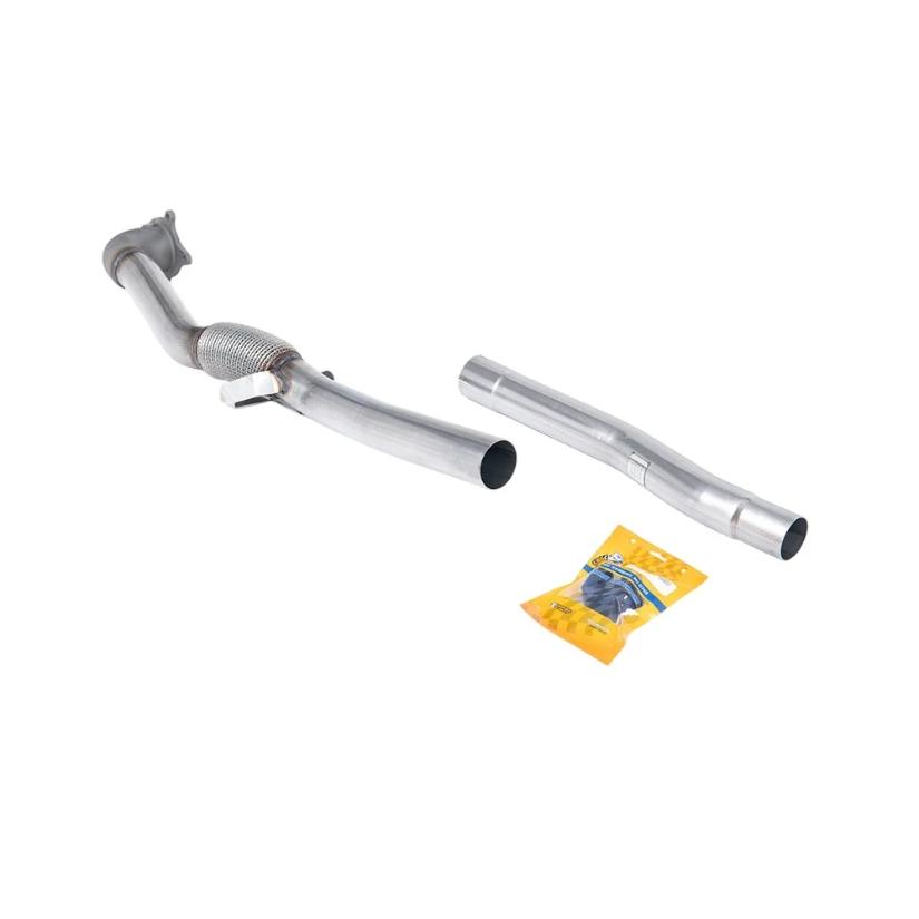 Milltek Audi TT Mk2 TTS quattro 2008-2014 Large-bore Downpipe and De-cat Exhaust - SSXAU747