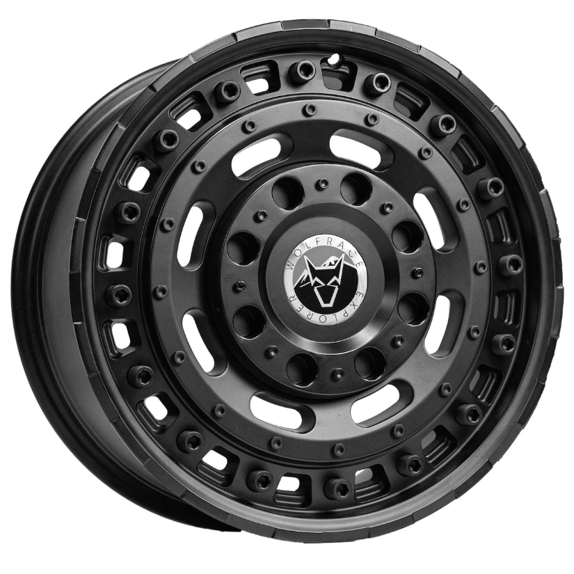 Wolfrace Explorer Slotmag Alloy Wheel 17x8 ET46 5x114 Matt Black 110mm CB