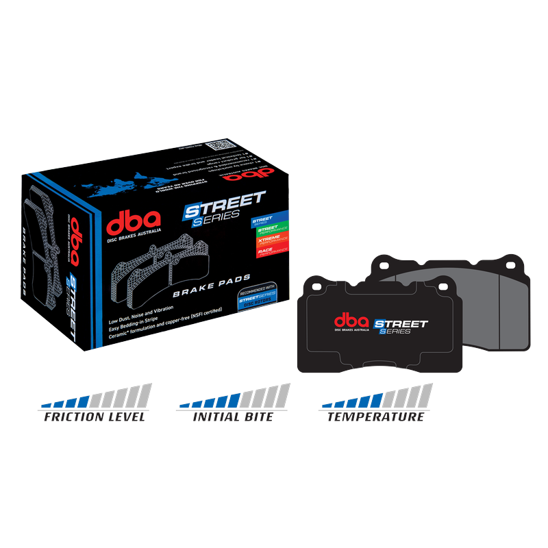 DBA Street Series Ceramic Brake Pads 118.5mm x 77.5mm DB2255SS - Front