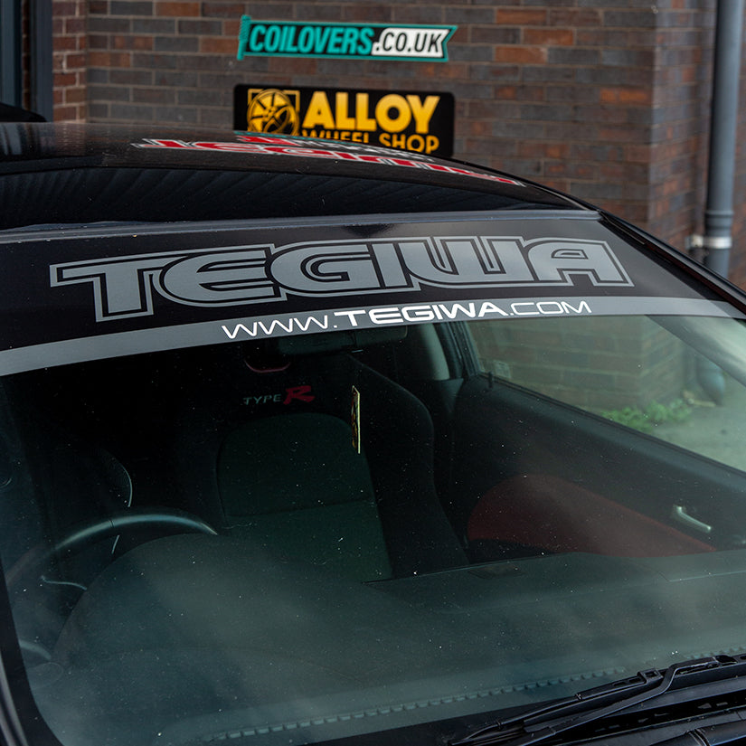 Tegiwa Stealth Grey Windscreen Banner Sun Strip