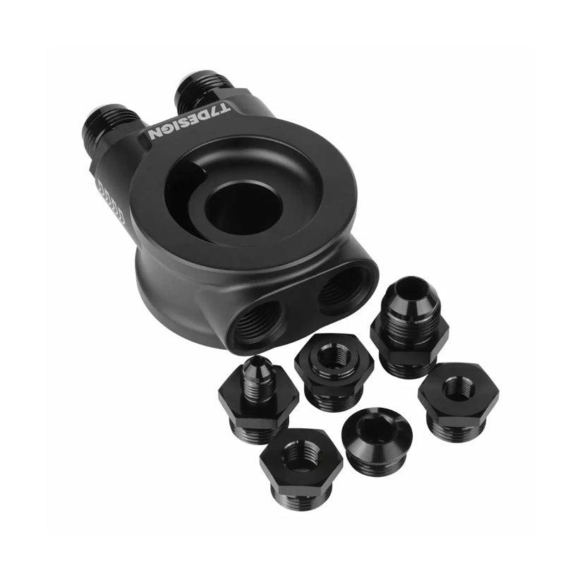 T7Design Oil Cooler Sandwich Plate (Non-Thermostatic) Honda K-Series K20 K24