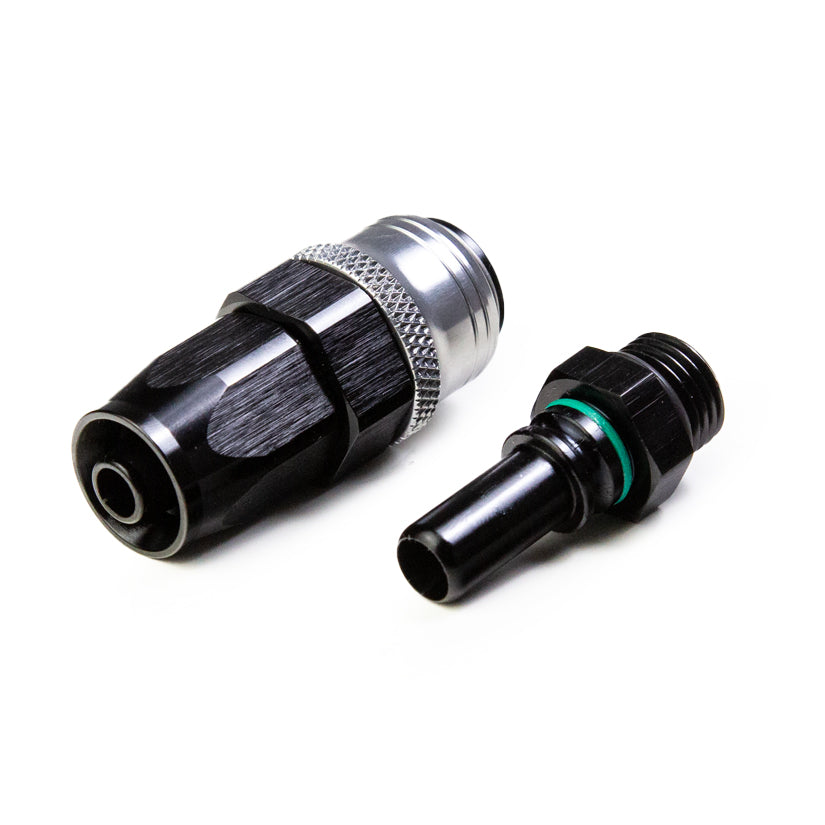 Tegiwa AN6-AN10 Standard and PTFE 0-90 Degree Quick Release Hose Fitting Set Female - ORB Male