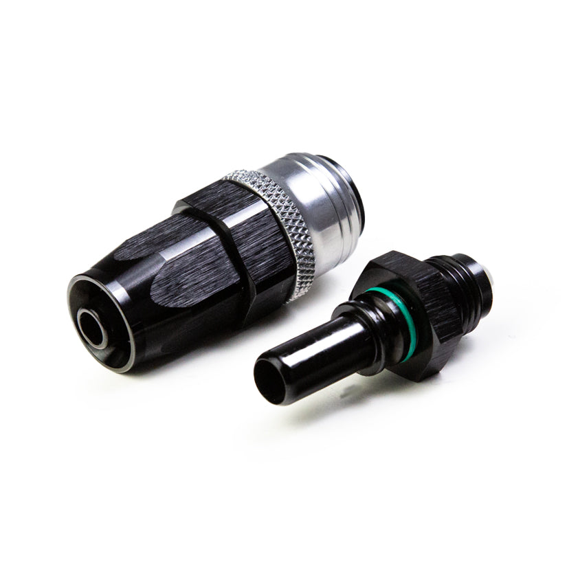Tegiwa AN6-AN10 Standard and PTFE 0-90 Degree Quick Release Hose Fitting Set Female - AN Male