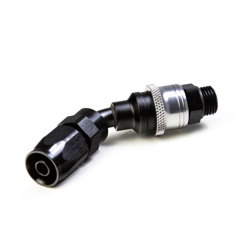 Tegiwa AN6-AN10 Standard and PTFE 0-90 Degree Quick Release Hose Fitting Set Female - ORB Male