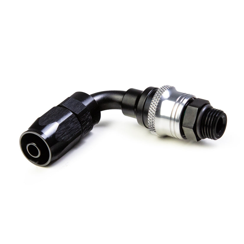 Tegiwa AN6-AN10 Standard and PTFE 0-90 Degree Quick Release Hose Fitting Set Female - ORB Male